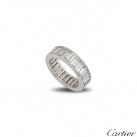 Cartier Platinum Diamond Eternity Ring 5.70ct
